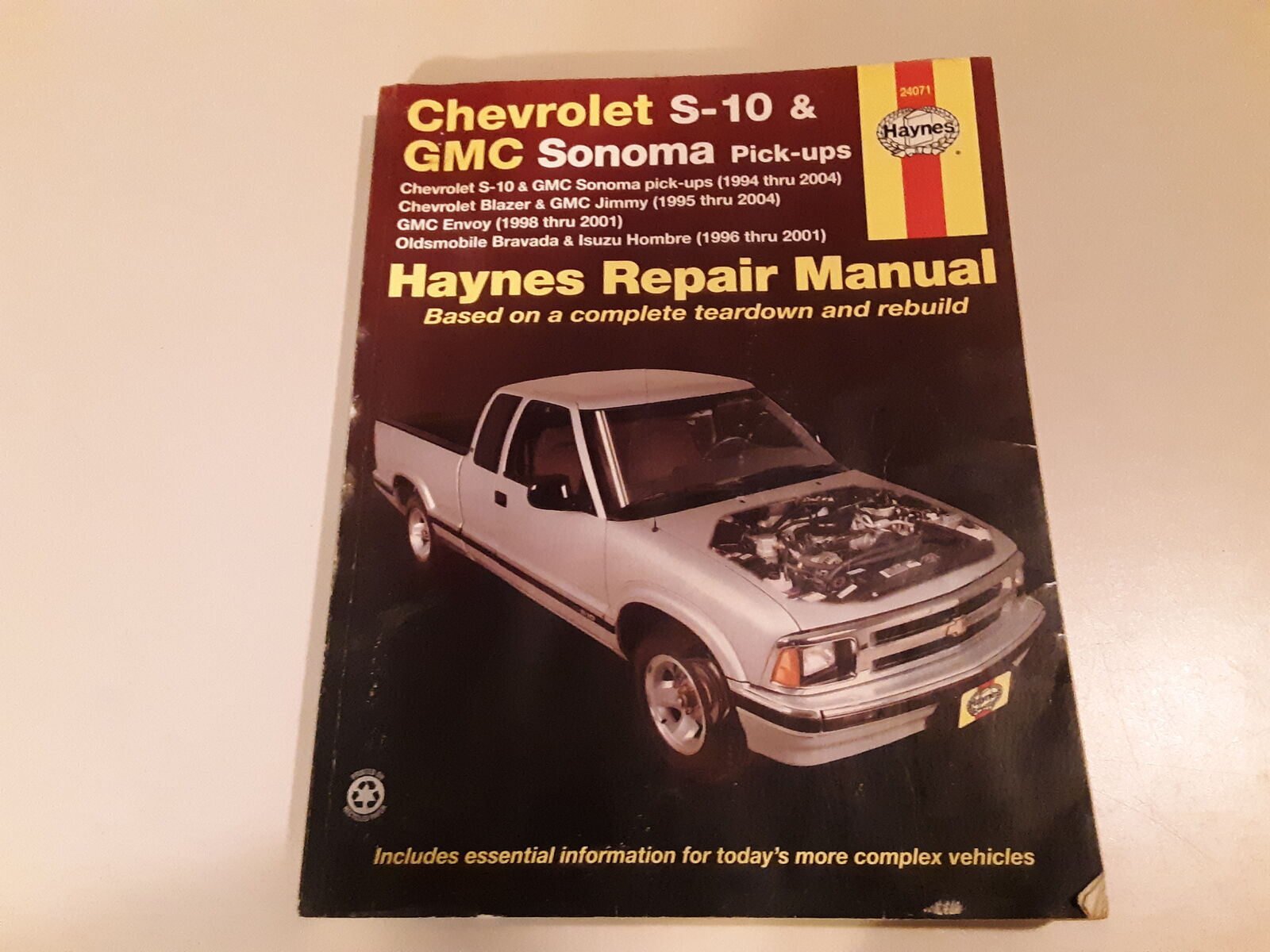 1994-2004 Chevy S10 Blazer GMC Sonoma Jimmy Oldsmobile Bravada Isuzu Hombre Haynes Repair Manual
