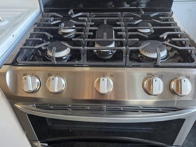 Lg double oven gas range