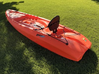 Lifetime Hydros Orange Sit-On-Top Kayak with Backrest & ORRS