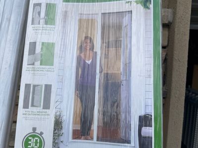 ODL Brisa Retractable Screen Door - 8' Tall - Fits Inswing & Outswing Single Doors - White EZ-Glide System