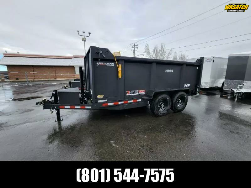 2025 Watchdog 7X16 14K 48" Side Hoss Telescopic Dump Trailer