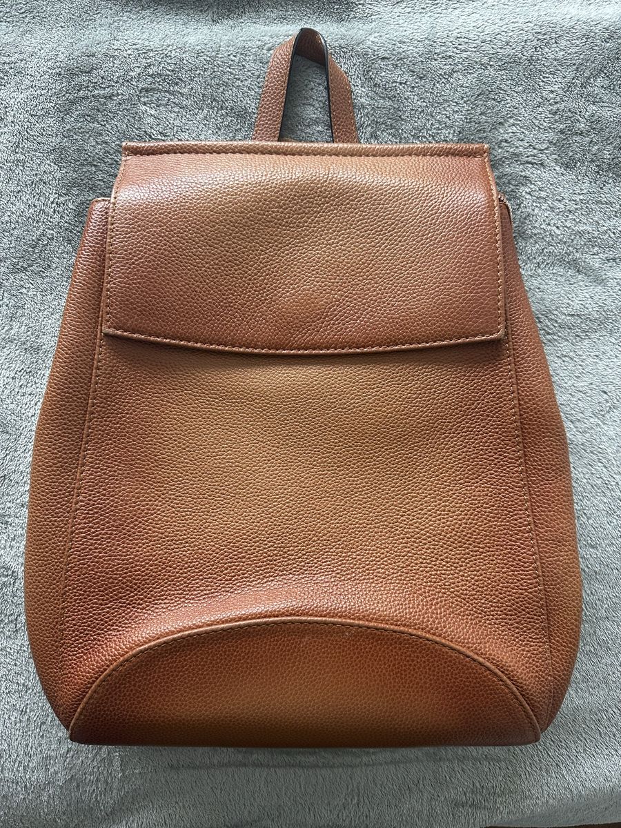 Heshe Genuine Leather Convertible Purse Backpack