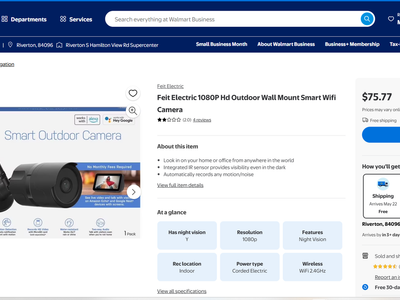 Feit Electric 1080P Hd Outdoor Wall Mount Smart Wifi Camera