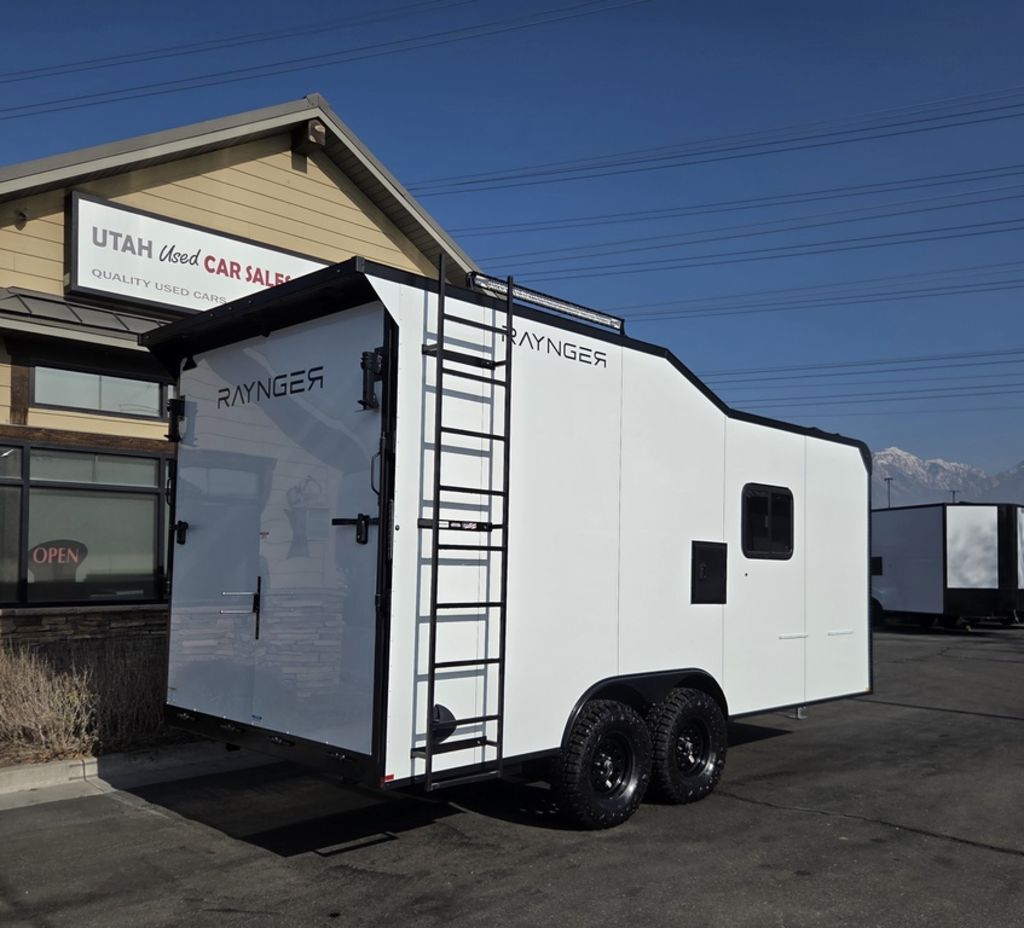 8.5x18 Toy Hauler Travel Trailer Camper R.V. Enclosed Cargo UTV/ATV Pkg RAYNGER 2026