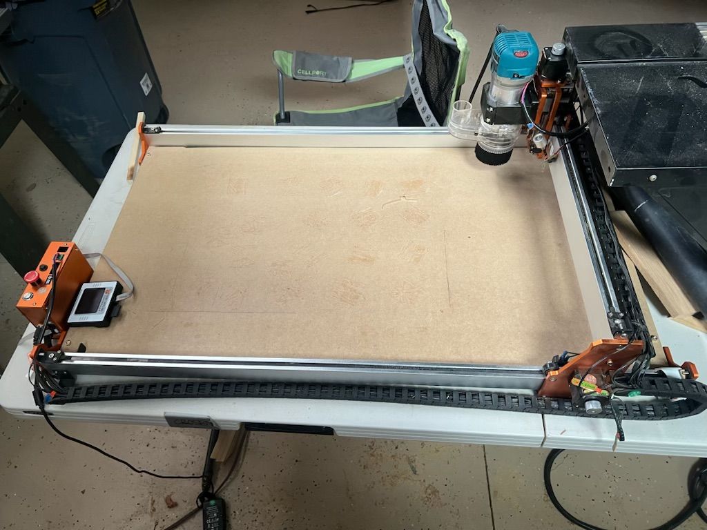 Fox Alien Masuter Pro CNC router and laser engraver with extension table and upgrades