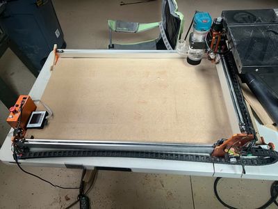Fox Alien Masuter Pro CNC router and laser engraver with extension table and upgrades