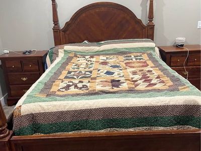 Beautiful Queen Oak Bed Frame