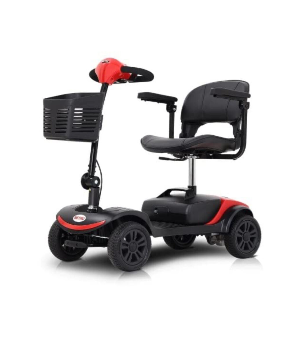 New Metro Mobility M1 Lite Folding Mobility Scooter for Seniors, Blue, Removable Seat & Backrestnew in box