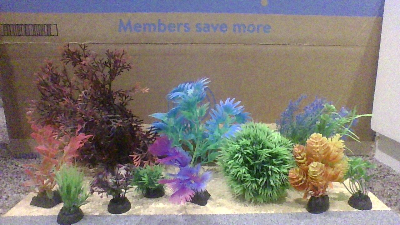 Aquarium Collorful Artificial Plants Bundle