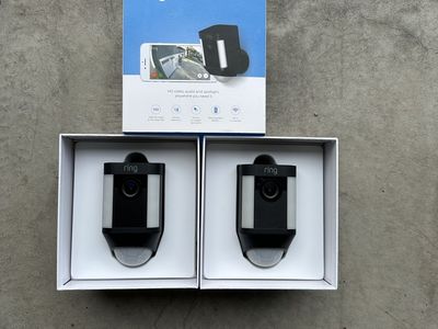 Ring Spotlight Cam Battery Outdoor Security Camera & Spotlight - 2-Pack, 1080 HD Video, Two-Way Talk