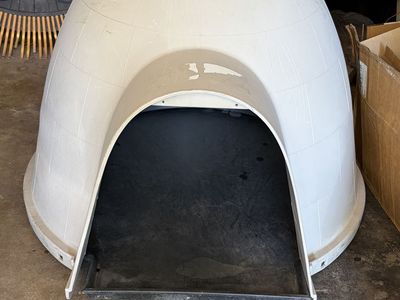 Petmate Indigo Dog House with Microban - Large Insulated Igloo Style Pet Shelter