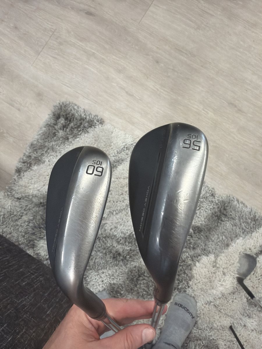 Titleist Vokey Design SM9 Golf Wedges Set of 2 - 56° & 60° (10S Bounce, Jet Black)