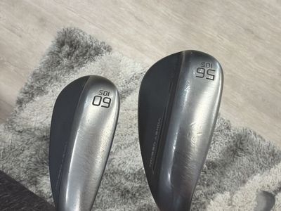 Titleist Vokey Design SM9 Golf Wedges Set of 2 - 56° & 60° (10S Bounce, Jet Black)