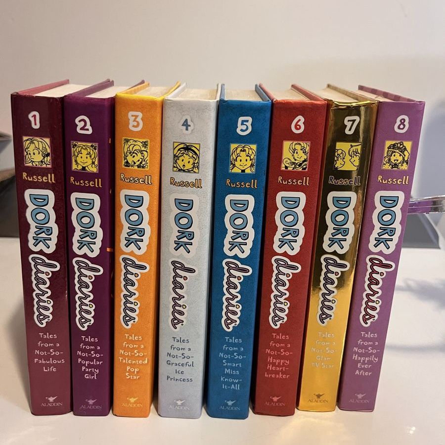 Dork Diaries Books 1-8 Collection by Rachel Renée Russell