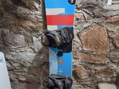 Used Slash By Gigi Ruf Snowboard - Black/Blue, Good Condition