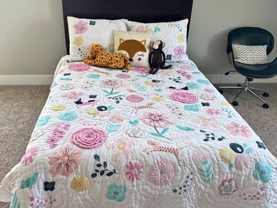 Full Size Bed Frame, Headboard & Mattress