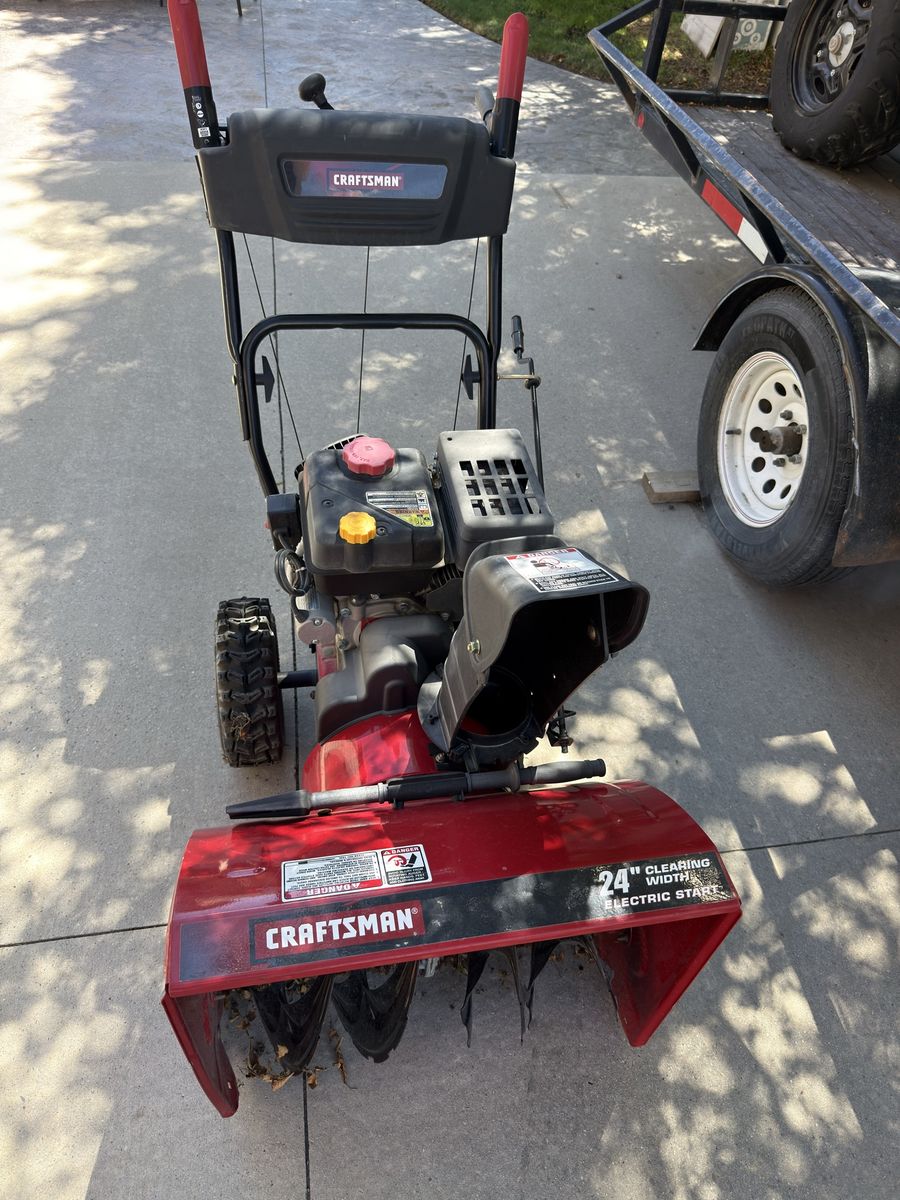 Craftsman 24 Inch Electric Start Snow Blower