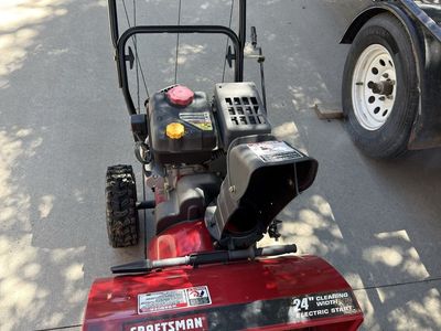 Craftsman 24 Inch Electric Start Snow Blower