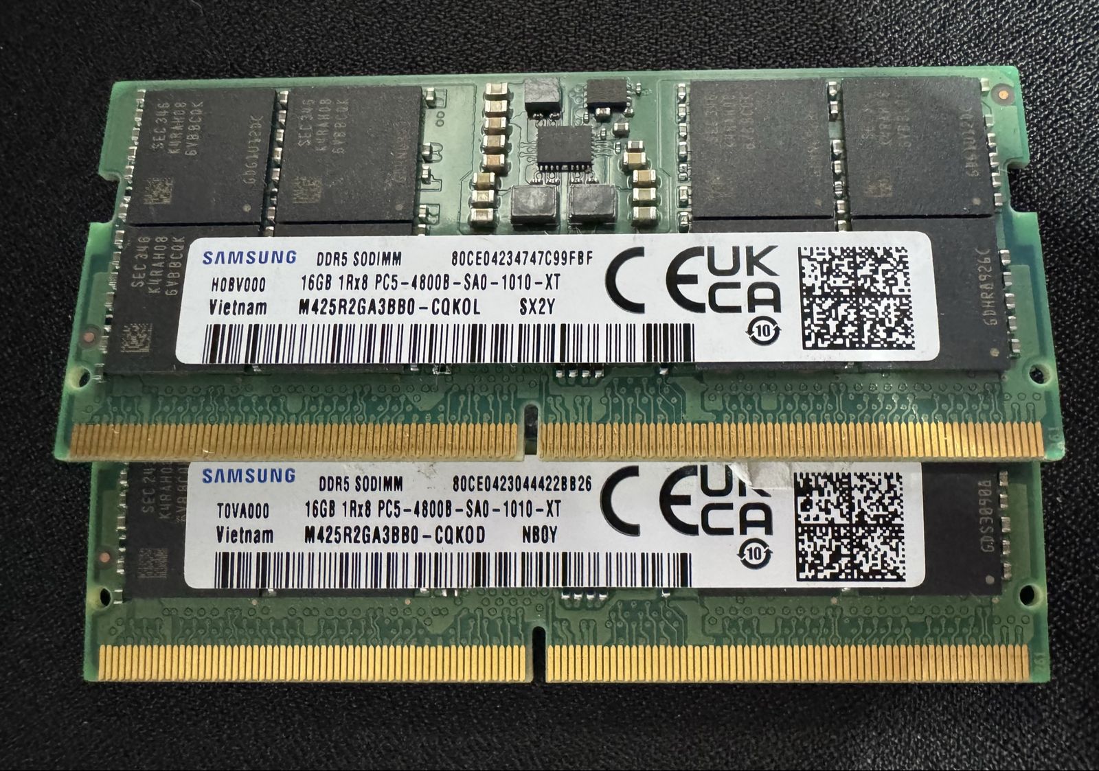 32GB Samsung DDR5 Laptop RAM Kit (2x16GB) - 4800MH