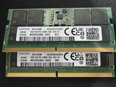 32GB Samsung DDR5 Laptop RAM Kit (2x16GB) - 4800MH