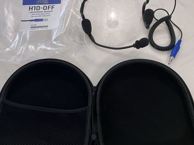 Rugged Radios H10-OFF Lightweight Headset with Male Nexus Plug for Intercoms - New