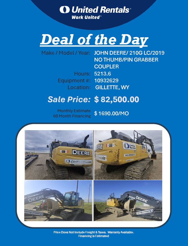 John Deere Exc 210 class  2019