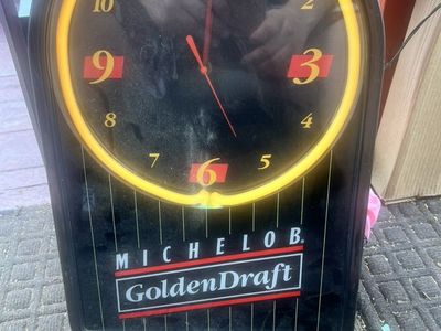 Michelob Clock With NEON