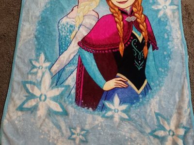 Disney Frozen Elsa and Anna Plush Fleece Throw Blanket