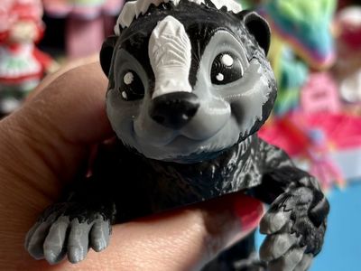 3D Printed Print Printing Critter SKUNK Articulating Figure ADHD AUTISM Fidget Fidgets Toy Toys Dragon