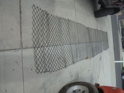 22 plus feet 4 foot high chain link