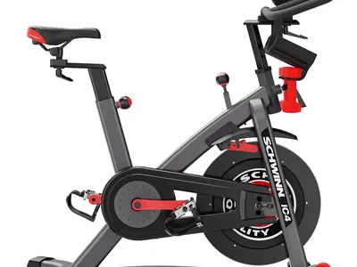 Schwinn IC4 Indoor Cycling Bike + Mat & Fan