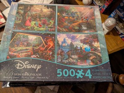 Thomas Kinkade 4 puzzles