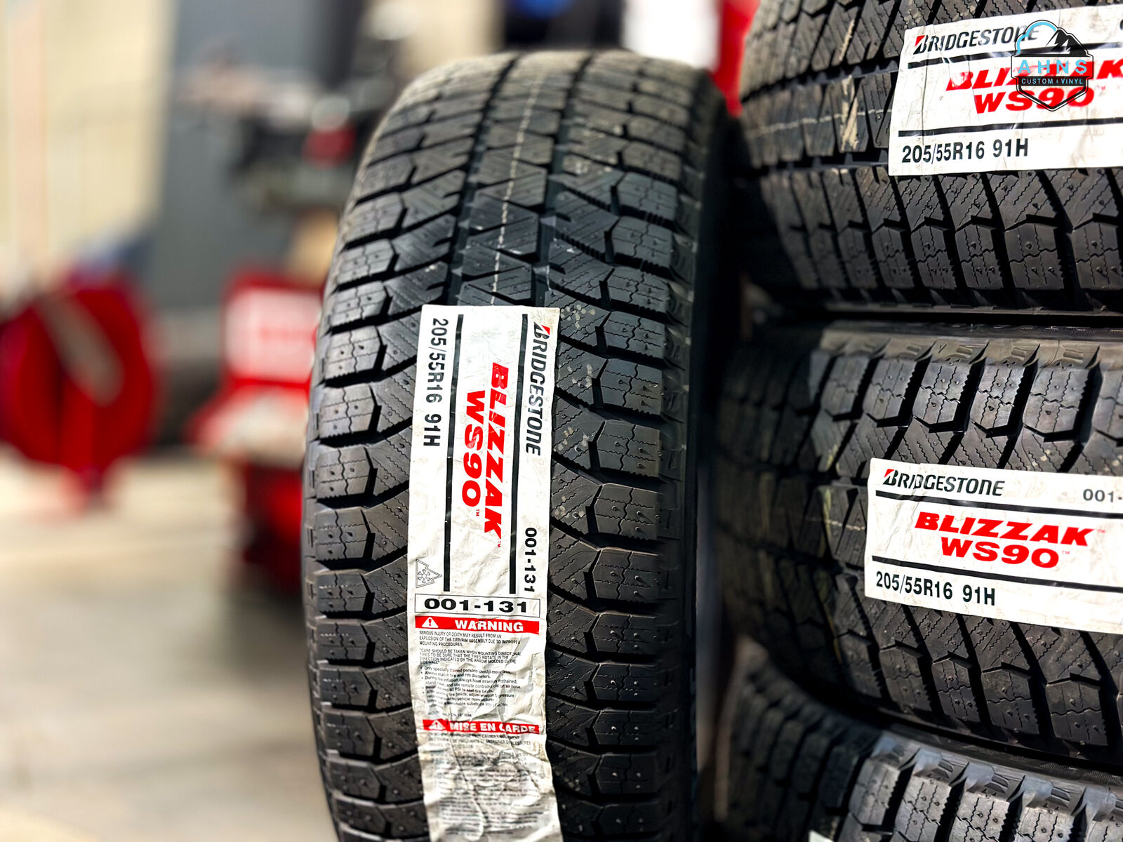 Snow | 205 55 16 Bridgestone Blizzak WS90 | Brand New | Winter Tires | 205/55r16 | Honda | Toyota | Subaru | Audi | VW