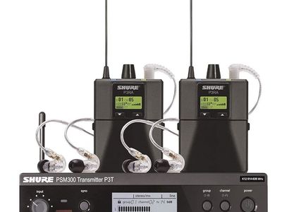 New Shure PMS300 Pro Wireless in ear system, SE 215 buds
