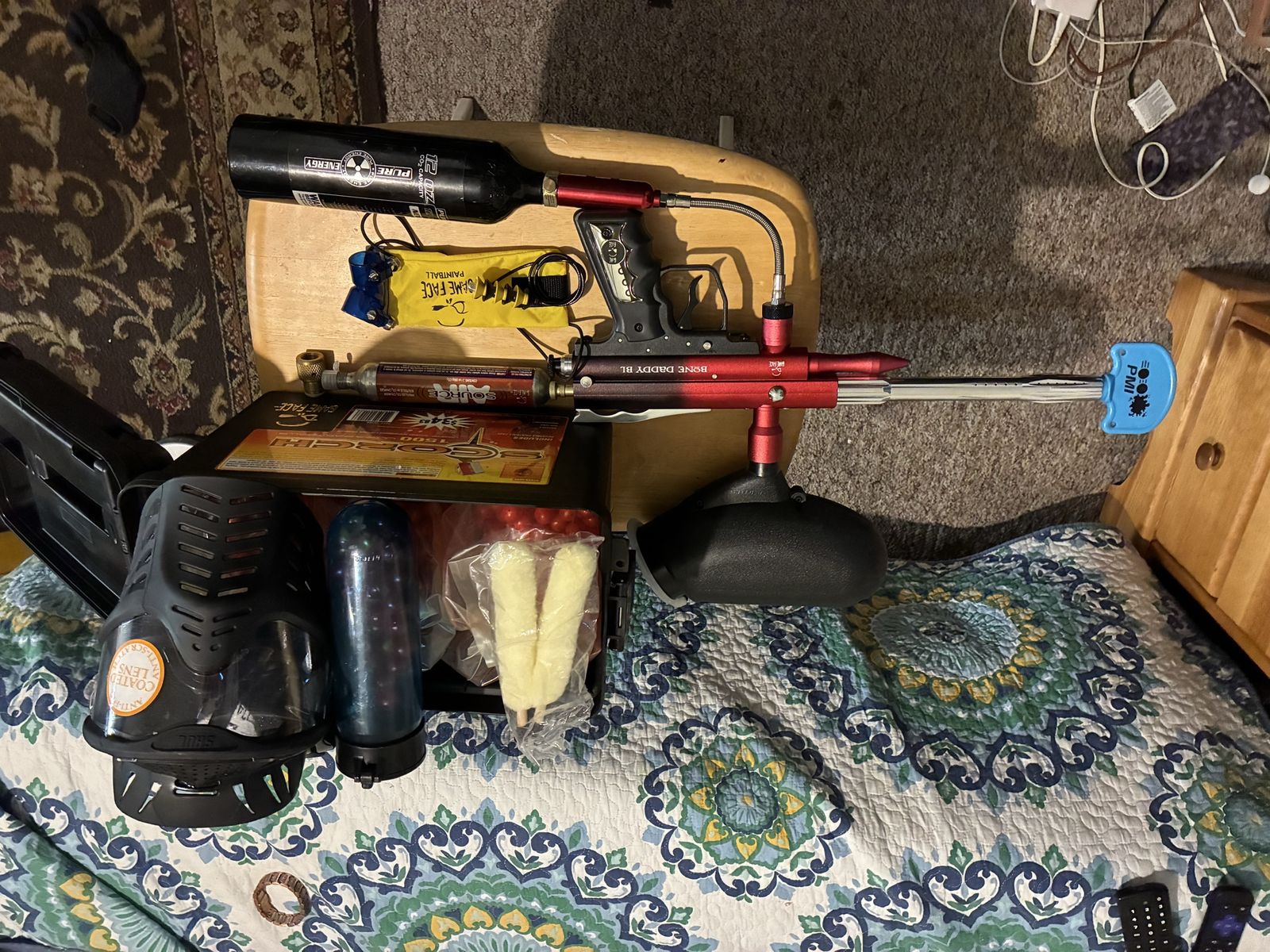 Paintball gun set. Ready to gob
