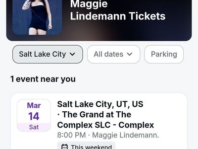 Maggie Lindemann Concert 2 Tickets
Mar 14 Sat 8:
