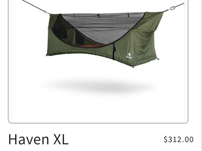 Haven Hammock Tent – Like New – $250 OBO