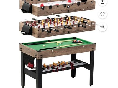 3 in 1 gaming table with extra top