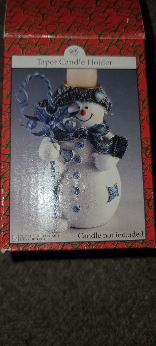 Snowman Candle Holder