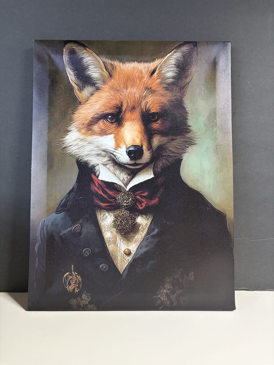 Vintage Fox Portrait