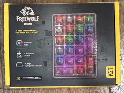 FreeWolf K21 Wireless Mechanical RGB Numpad – Brand New $25