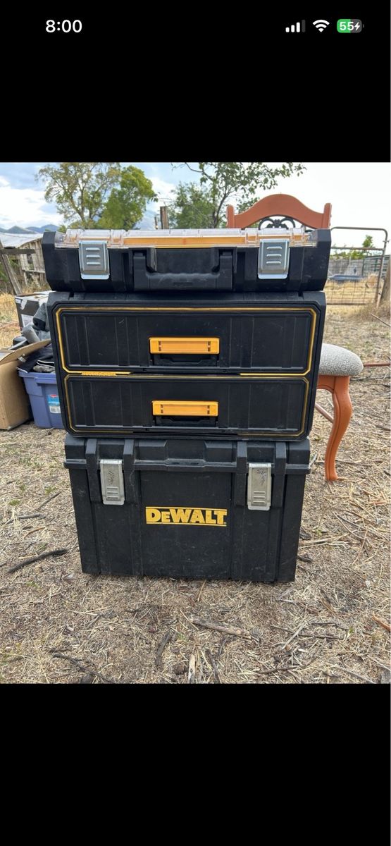 DEWALT ToughSystem Modular Tool Storage Stack 3-Piece Set