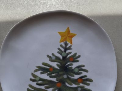 Christmas Tree Appetizer Plate - Festive Holiday Decor/Dish