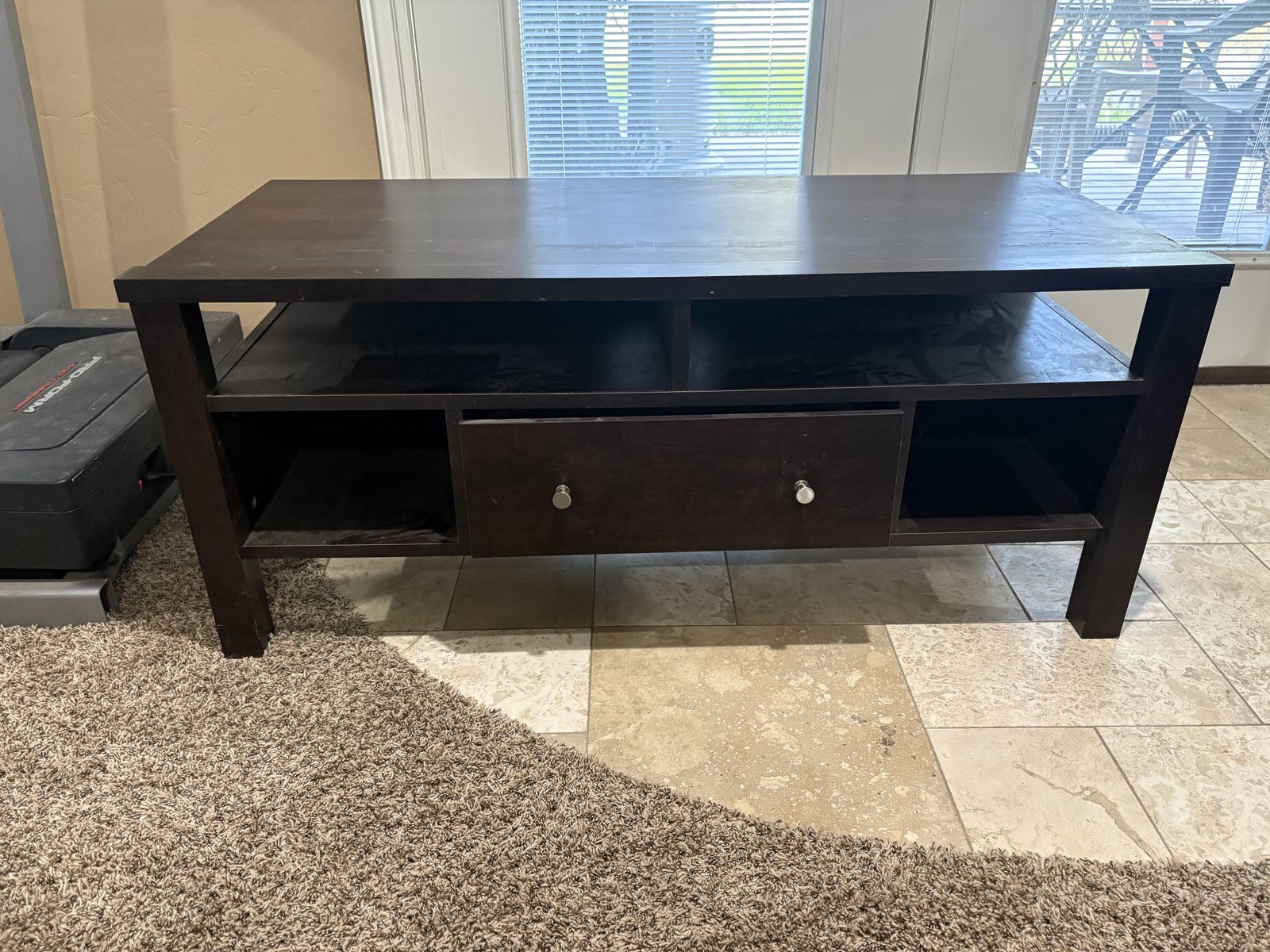 Wood living room table