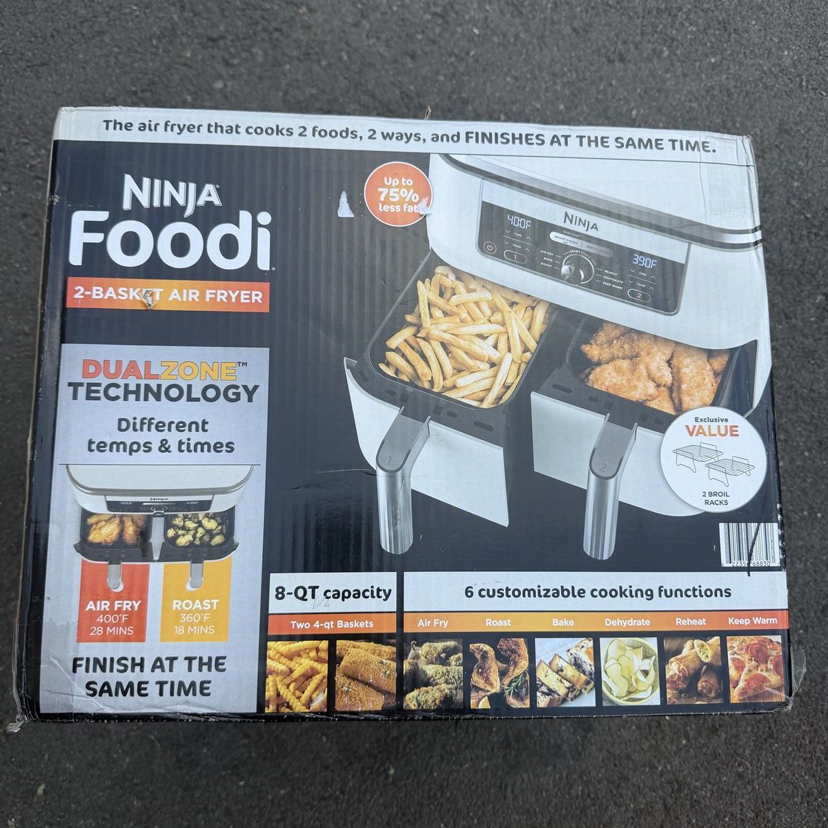 NEW Ninja Foodi DualZone 8QT 2-Basket Air Fryer – Save vs Retail