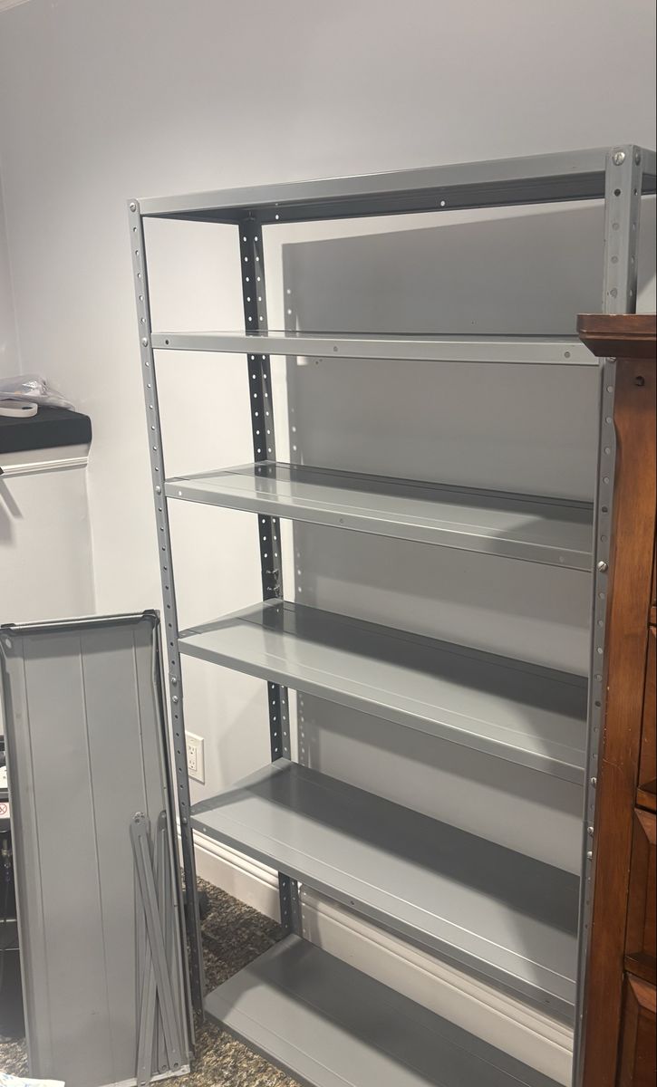 Vintage metal shelving. Fantastic condition like new