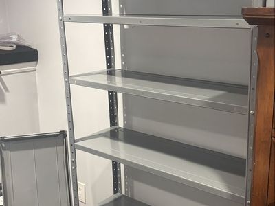 Vintage metal shelving. Fantastic condition like new