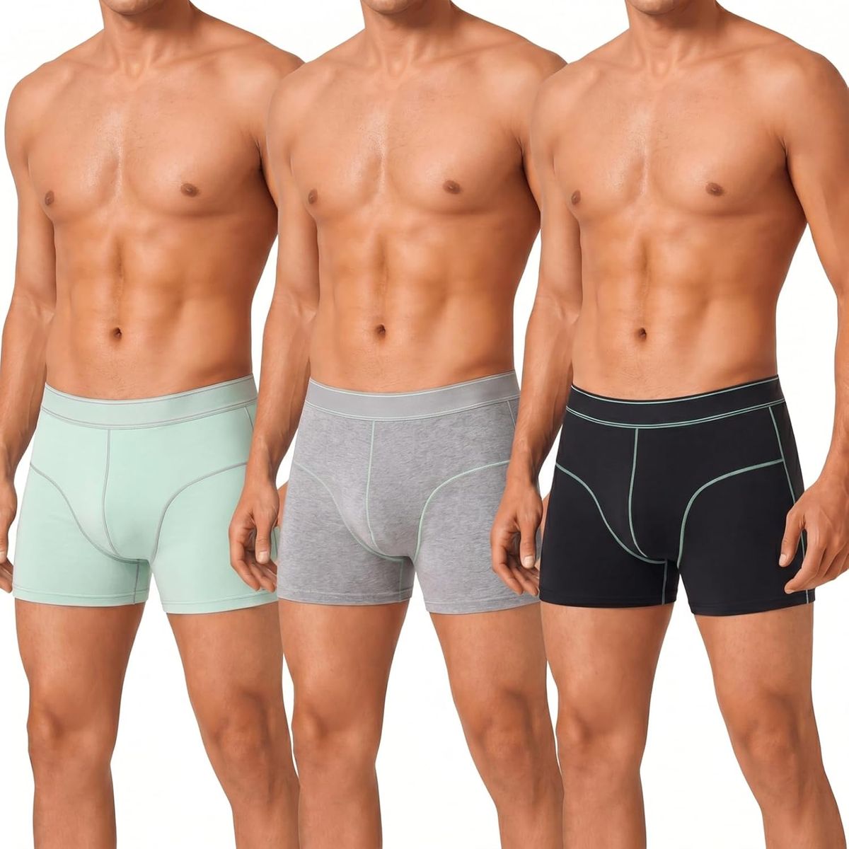 NEW Carer Mens Underwear for Incontinence, Absorbent Front Pouch for Post-Urination Dribble Control, 100mL Absorbency, 3-Pack, L