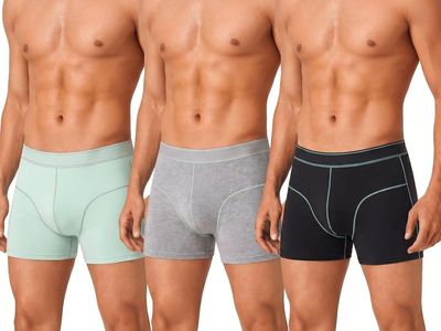 NEW Carer Mens Underwear for Incontinence, Absorbent Front Pouch for Post-Urination Dribble Control, 100mL Absorbency, 3-Pack, L
