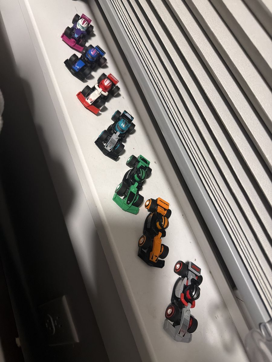 Assorted Miniature Race Car Figures - Set of 7